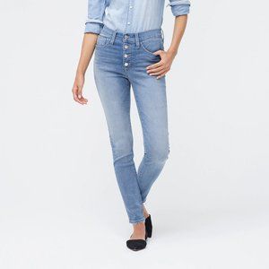 J. Crew 9" High-Rise Skinny Button Fly Jean